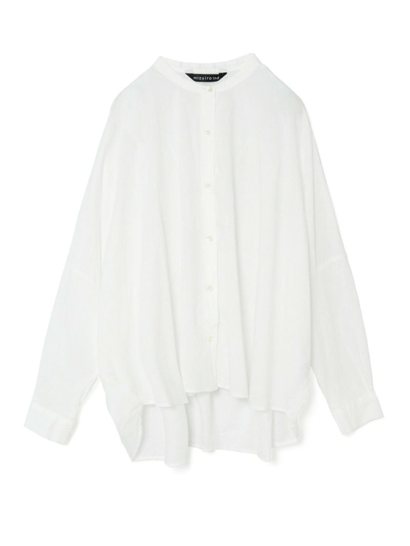 back gather wide shirt / off white