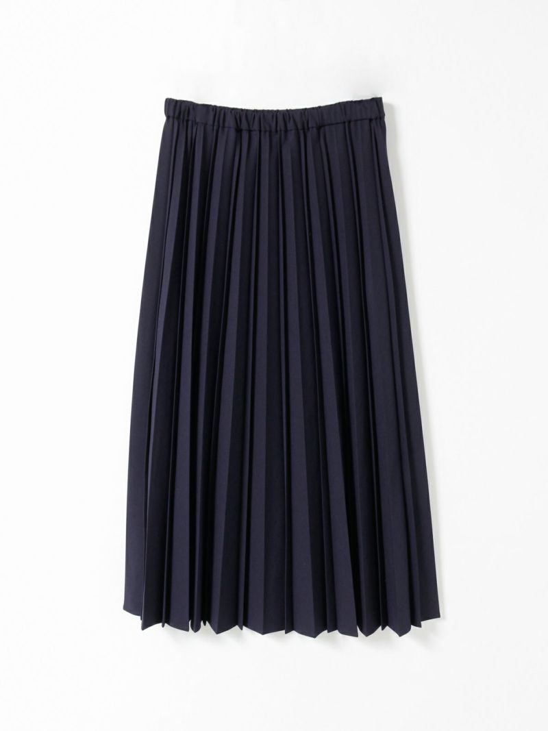 T/R pleated SK(navy)