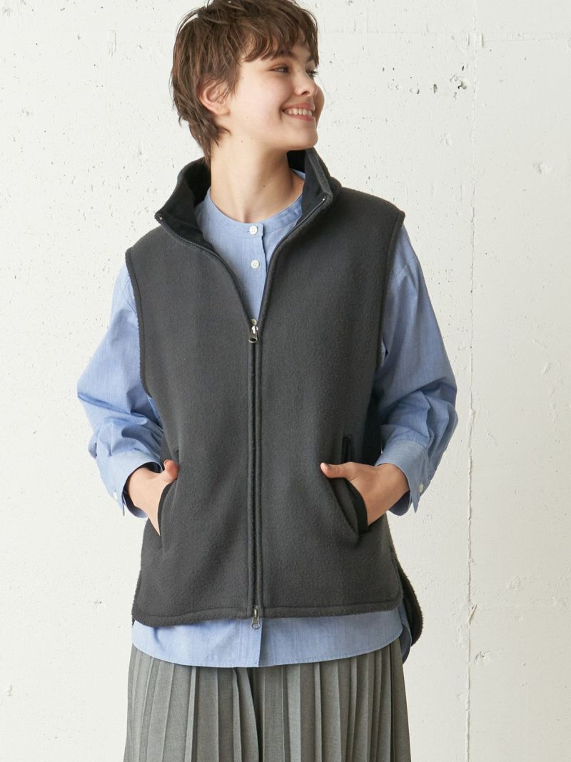fleece vest(c.gray)