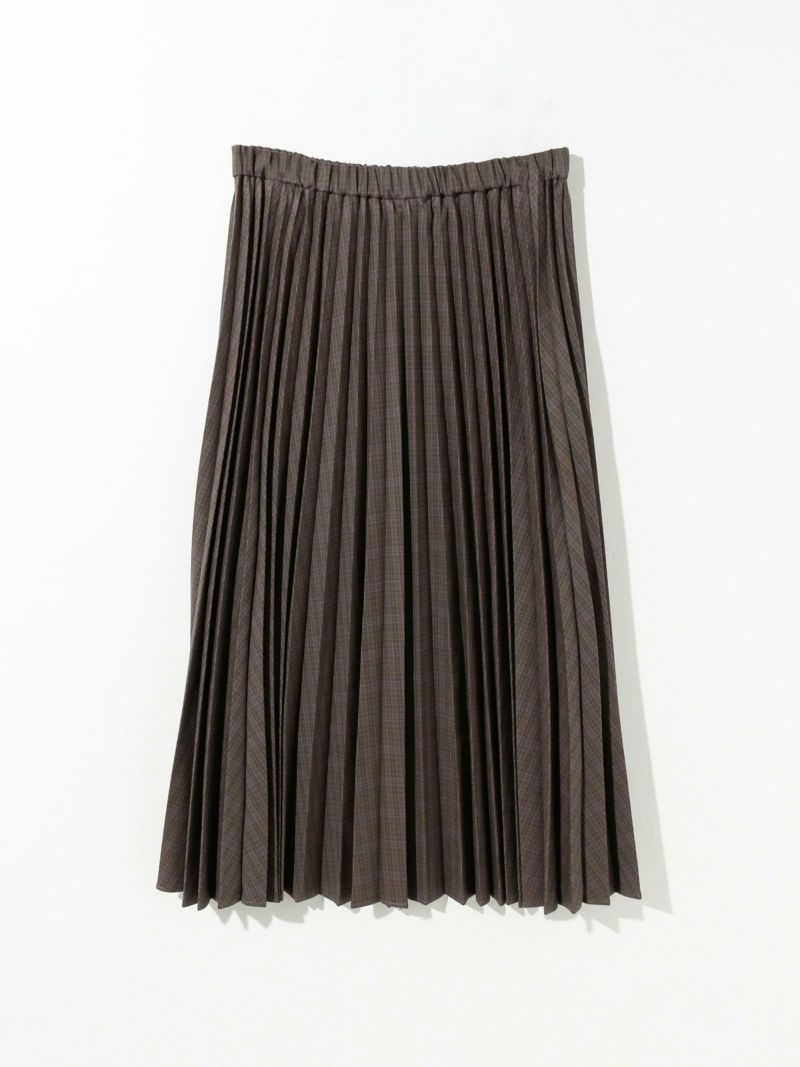 pleated SK (brown check)
