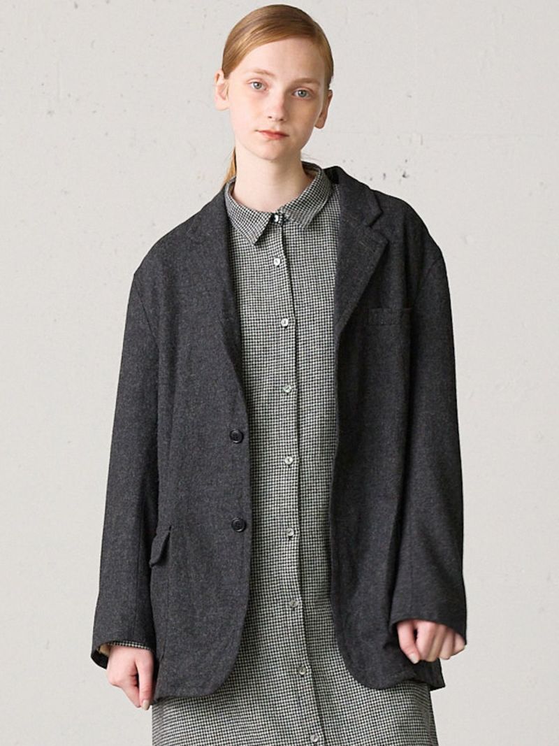  wool tweed JK / gray