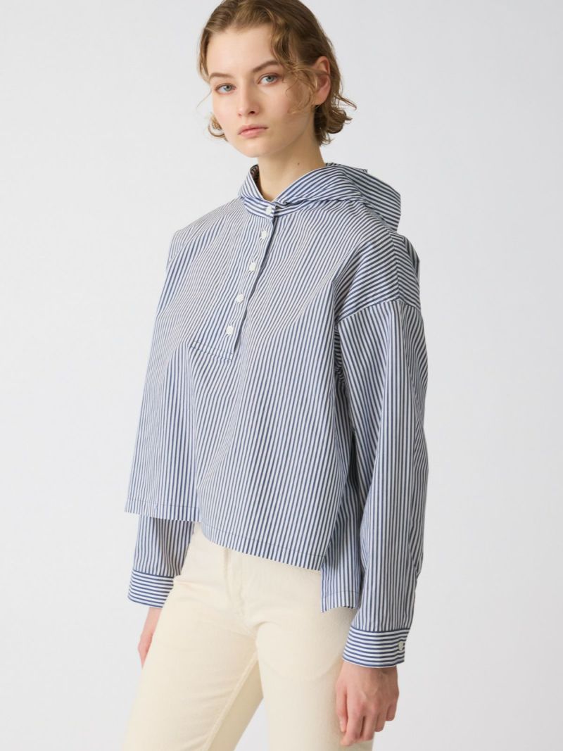 【新品未使用】mizuiro ind no collar half slv CT mizuiro ind T/Rベーシックシャツ｜ MARcourt ONLINE STORE