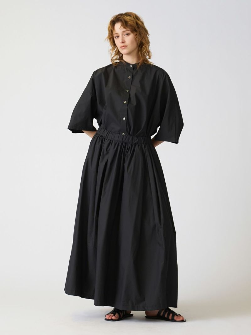 front tucked wide gather PT / black