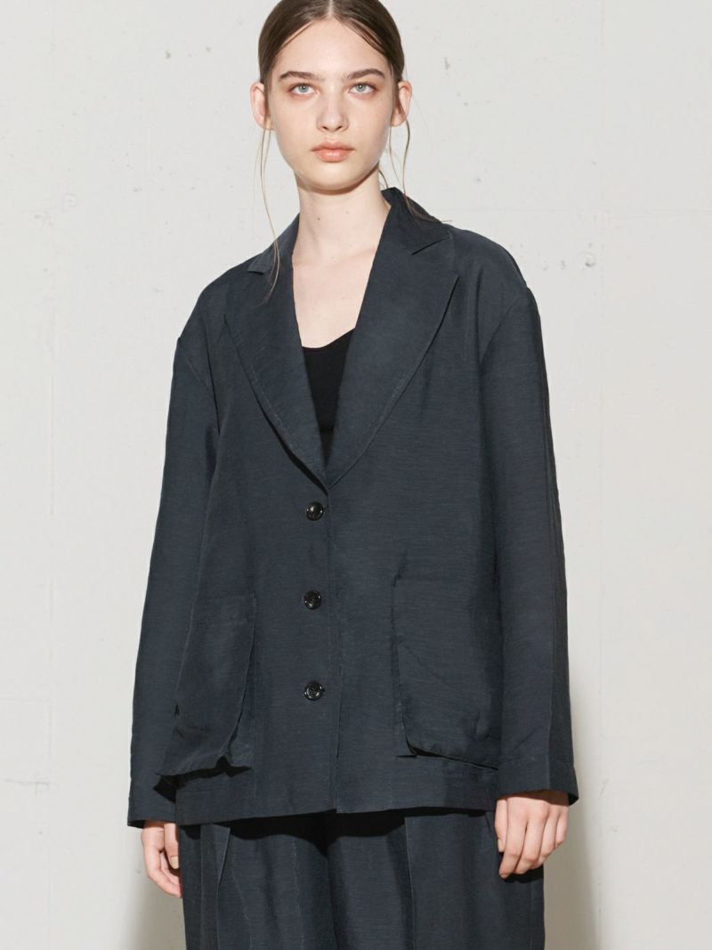 light patch pocket jacket / black