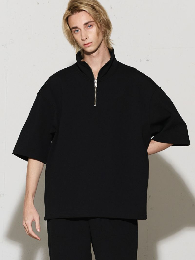 half zip wide P/O / black