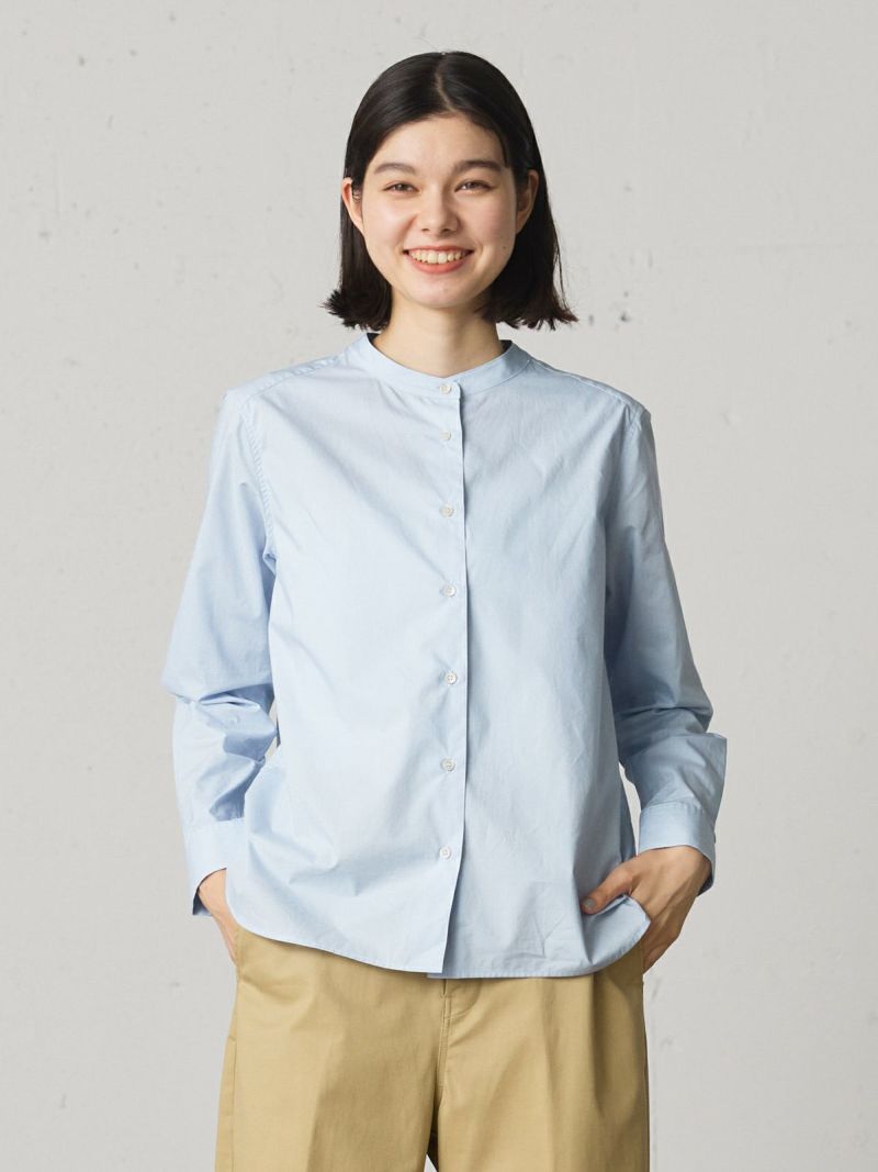 standard band collar shirt / sax 