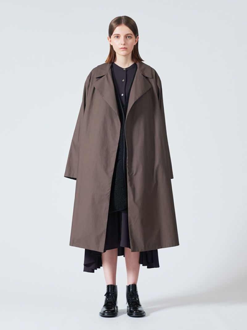 trench like coat / c.gray