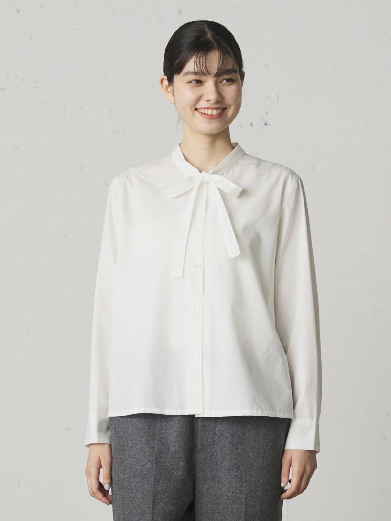 tie short shirt / off white