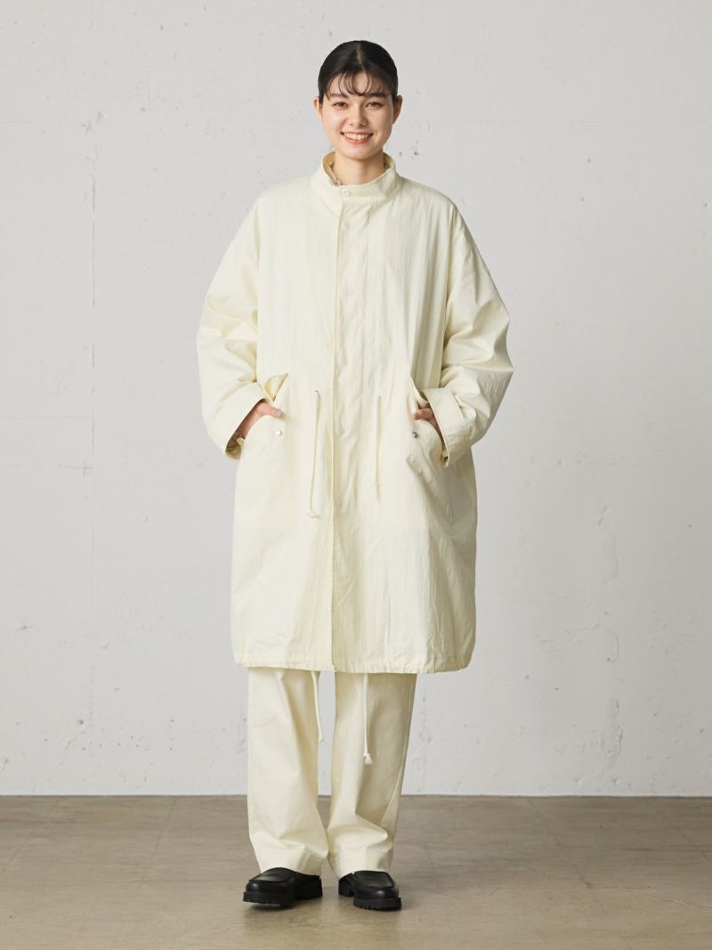 field coat with liner / ivory