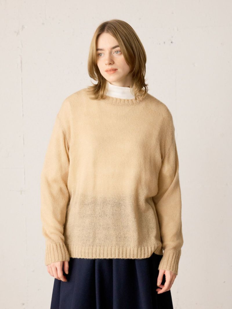 mohair wide P/O / beige