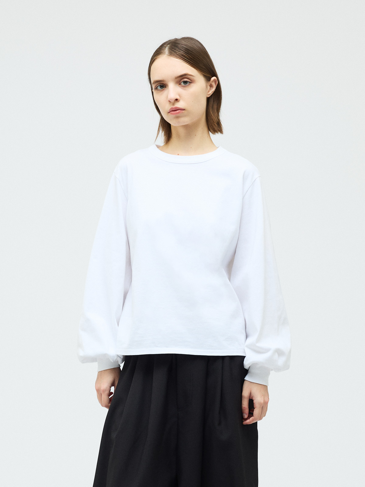 puff slv long T / off white