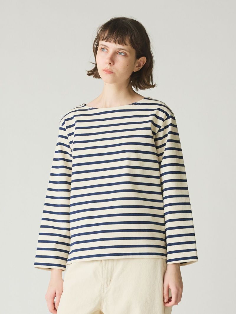 TOURNIER basque border T / navy