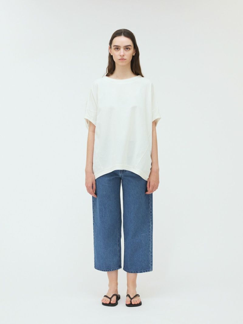 straight denim PT / l.blue