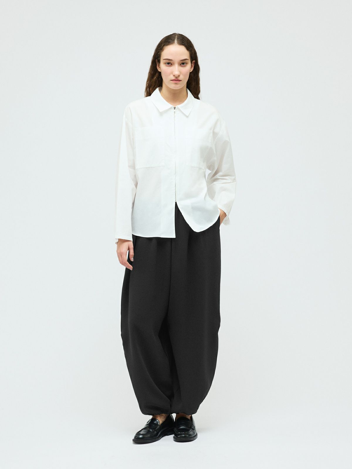 drawstring hem easy PT / black