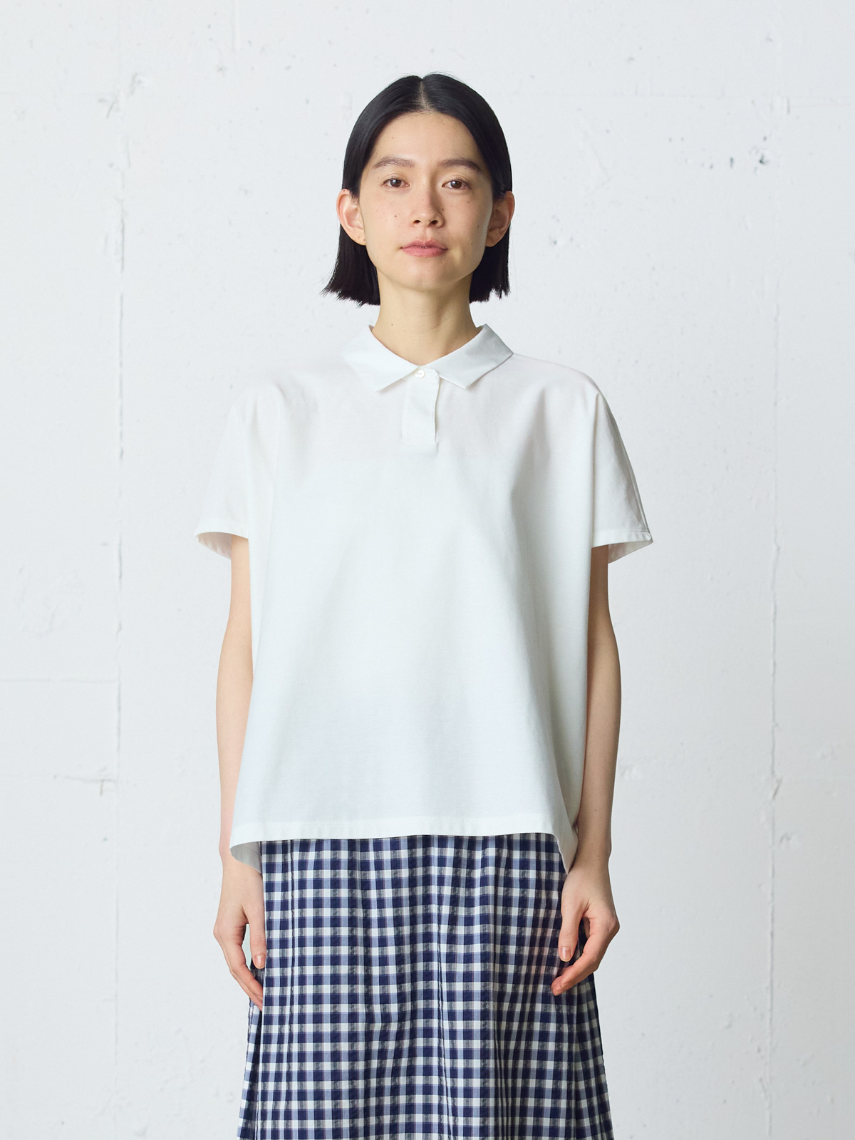 polo N/S pullover / off white