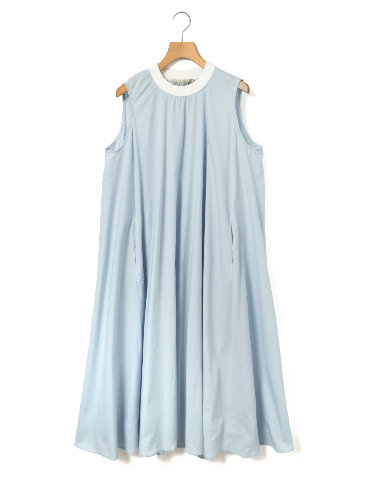 chambray nosleeve plenty one-piece / l.blue