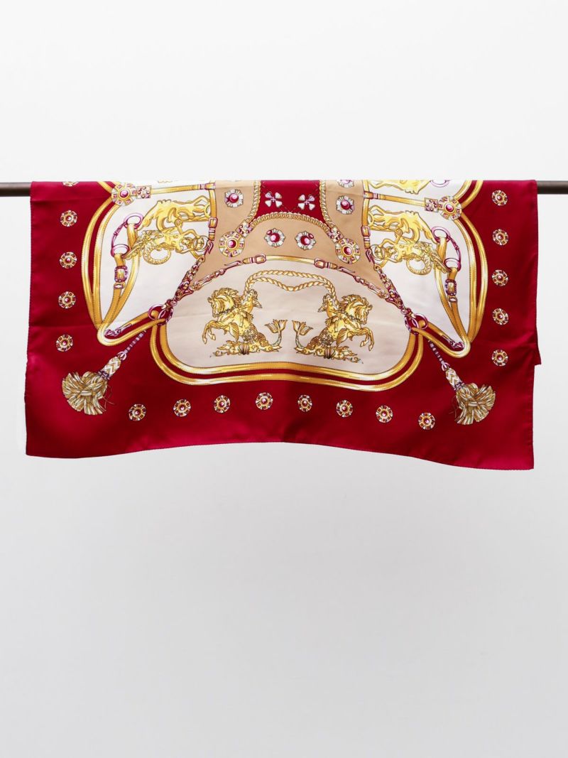 MARC ROZIER シルクスカーフ Marc Rozier Paris Silk, Wool Vintage exclusive Scarf 130cm