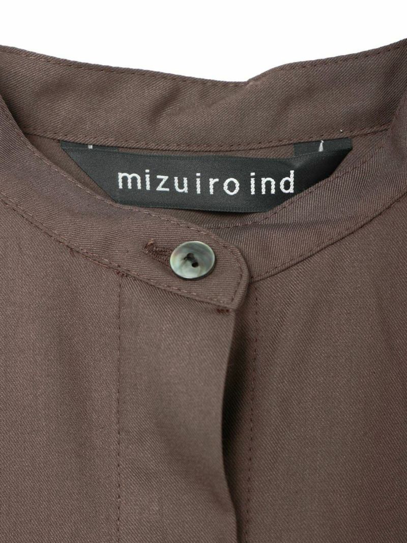 mizuiro ind T/Rスタンドカラーフレアワンピース｜ MARcourt