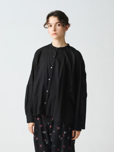 mizuiro ind バックギャザーワイドシャツ