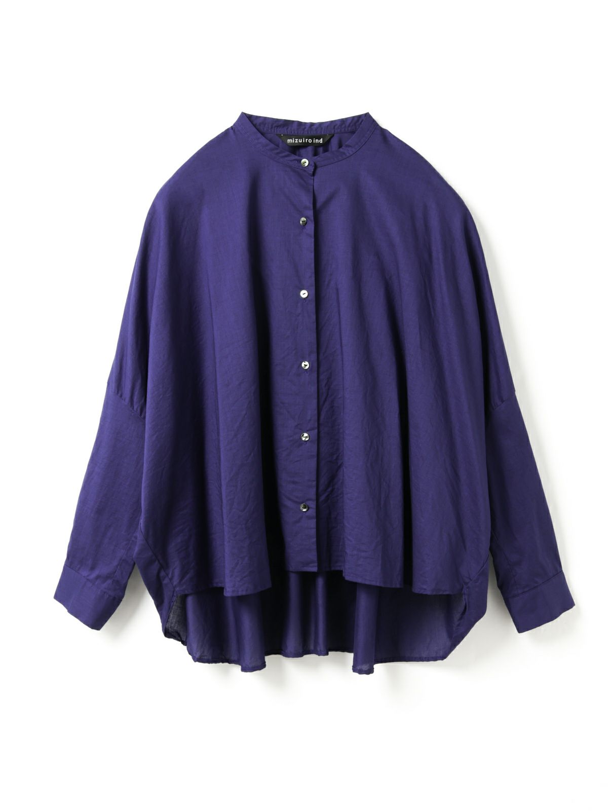 mizuiro ind 　バックギャザーワイドシャツ