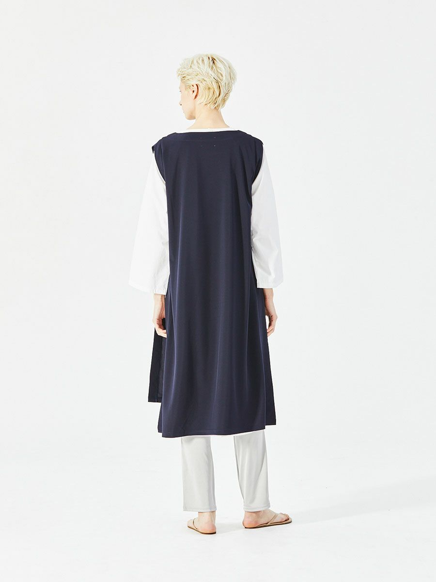 Midiumisolid For Ladies ボートネックノースリーブワンピース Marcourt Online Store マーコートオンラインストア