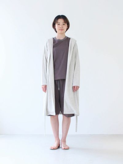 【slowlife wear】MidiUmi フーデッドガウンカーディガン