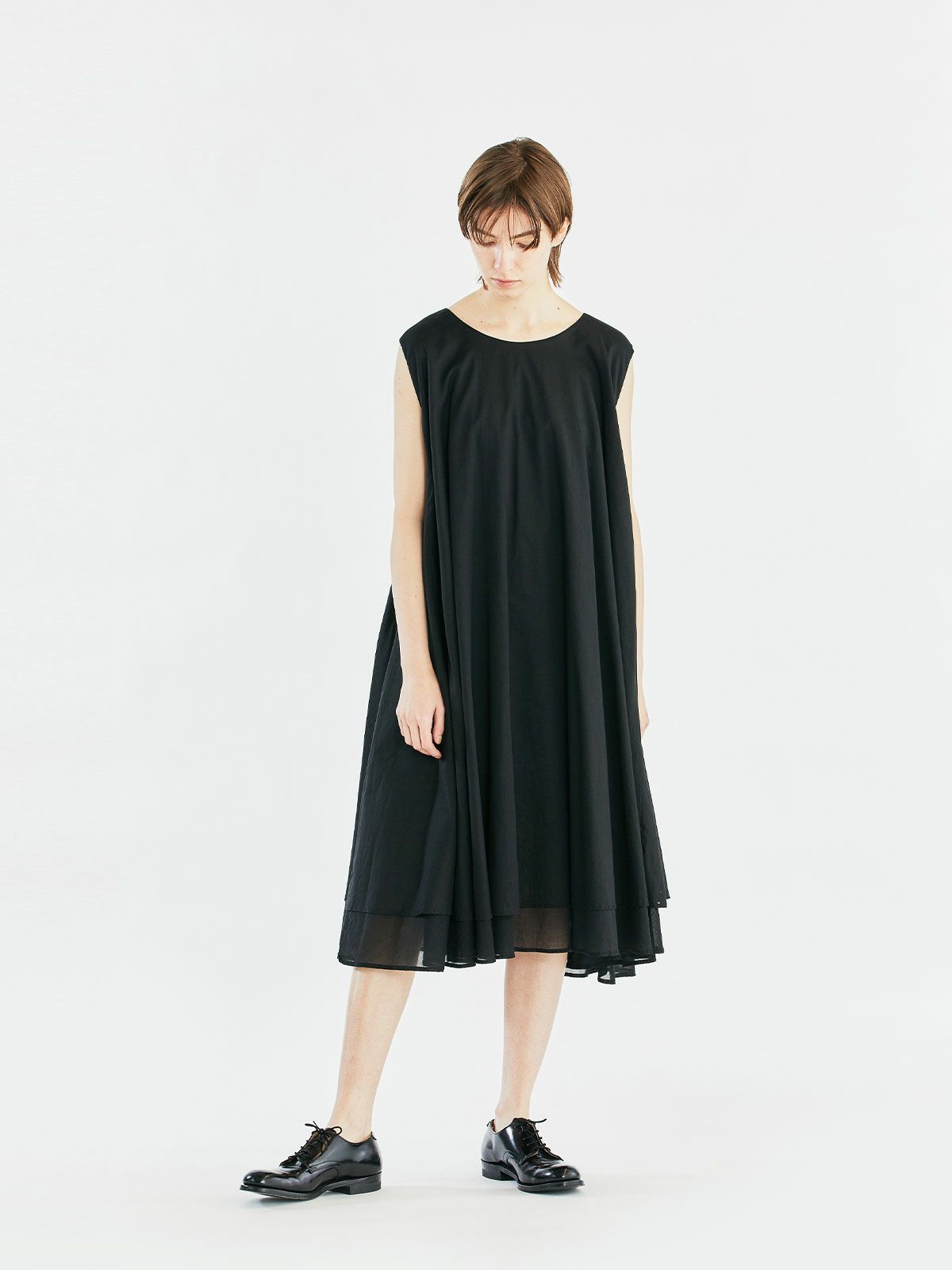 Premium6月号掲載 Ginza5月号掲載 Mizuiro Ind ギャザーネックノースリーブロングワンピース Marcourt Online Store マーコートオンラインストア