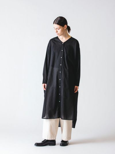 mizuiro ind バスケットパターンバックヨークワンピース