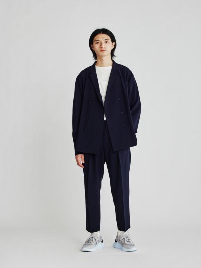 MIDIUMISOLID Men’s ダブルブレスドシャツ(3-1631)