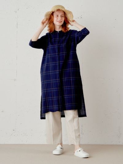 MidiUmi ロングシャツワンピース