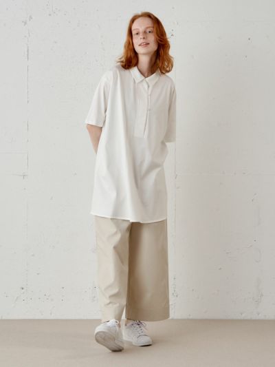 MidiUmi HOMEシャツカラープルオーバー ワンピース