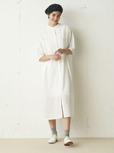MidiUmi フロントシームハーフスリーブワンピース