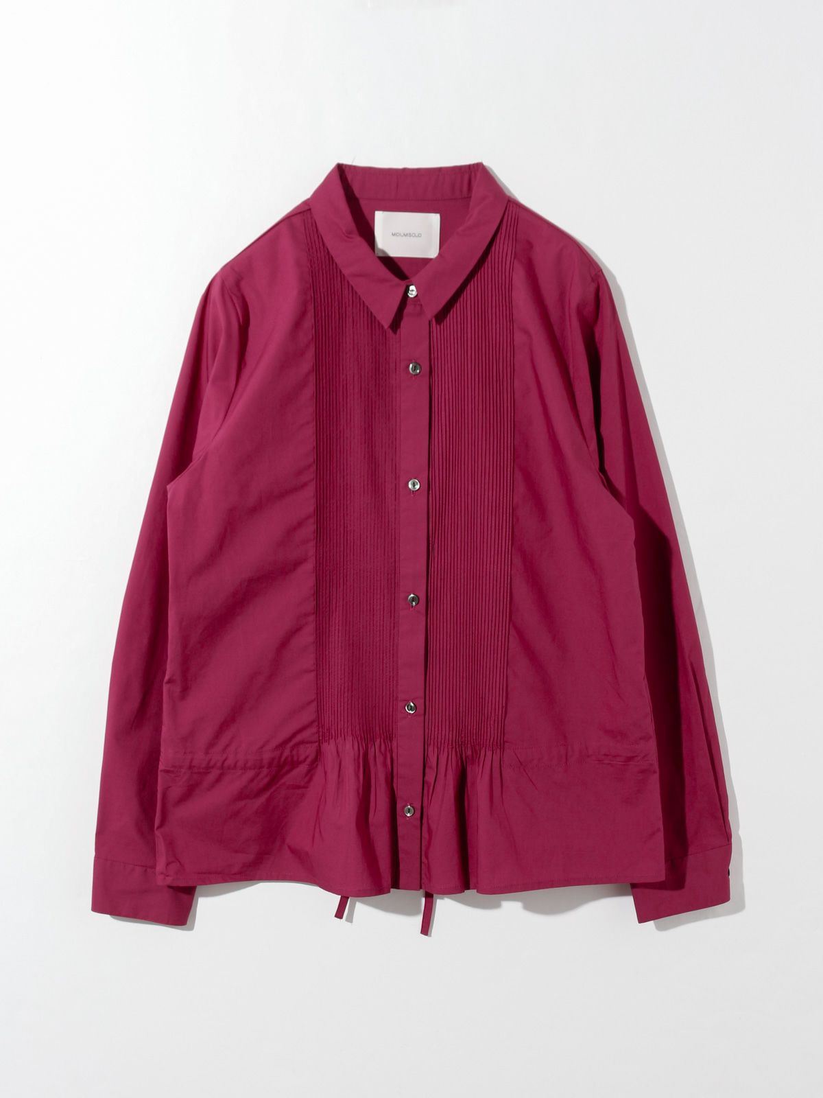 pin tuck drawstring shirt