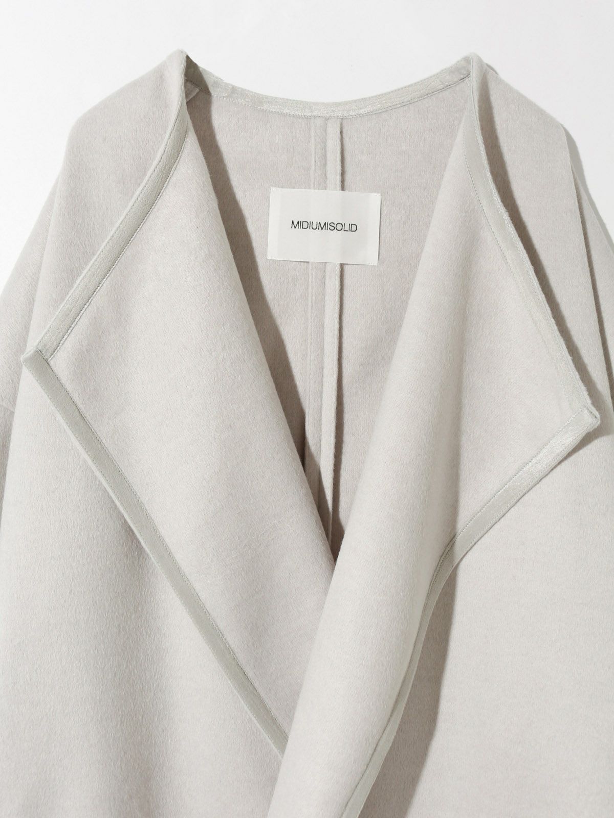 MIDIUMISOLID ベルト付きロングドレープコート｜ MARcourt ONLINE