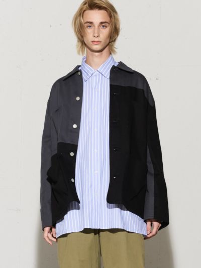 【3/10(月)12:00販売終了】MIDIUMISOLID Men’s  メンズシャツジャケット