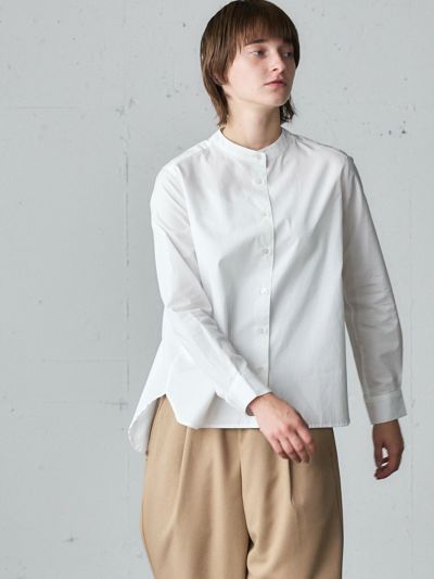 MidiUmi バンドカラーベーシックシャツ｜ MARcourt ONLINE STORE