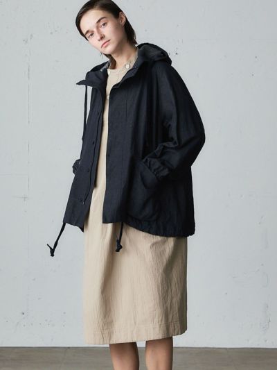 MidiUmi Aラインワークフードジャケット