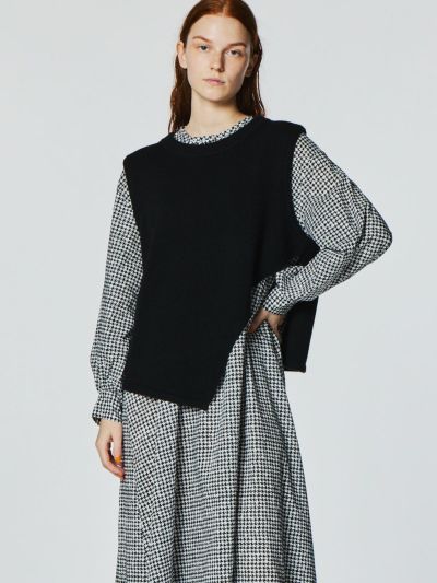 mizuiro ind アシンメトリースリットベスト｜ MARcourt ONLINE STORE