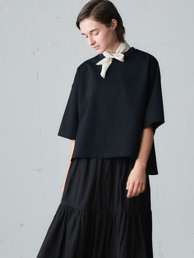 MidiUmi クルーネックワイドプルオーバー