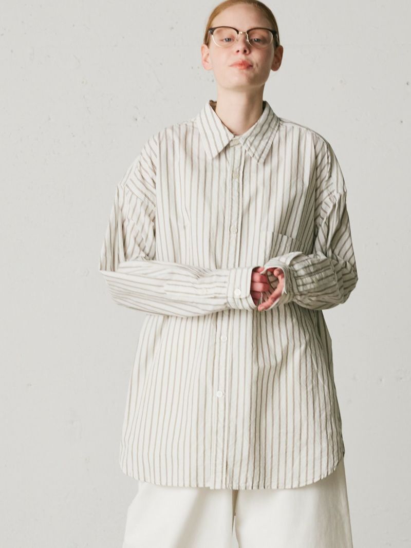 OUAT 004 OUR SHIRTS シャツコート ロングシャツ オフホワイト | www