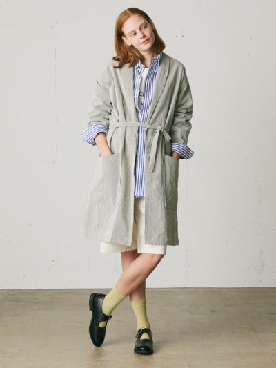 MidiUmi ヒッコリーカバーオール