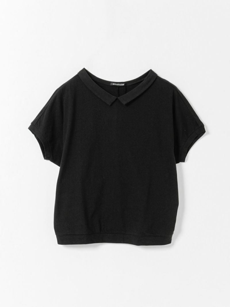 美品 mizuiro ind ドルマンスリーブ Tシャツ 半袖ブラウス 黒 美品 mizuiro ind ドルマンスリーブ Tシャツ 半袖ブラウス 黒