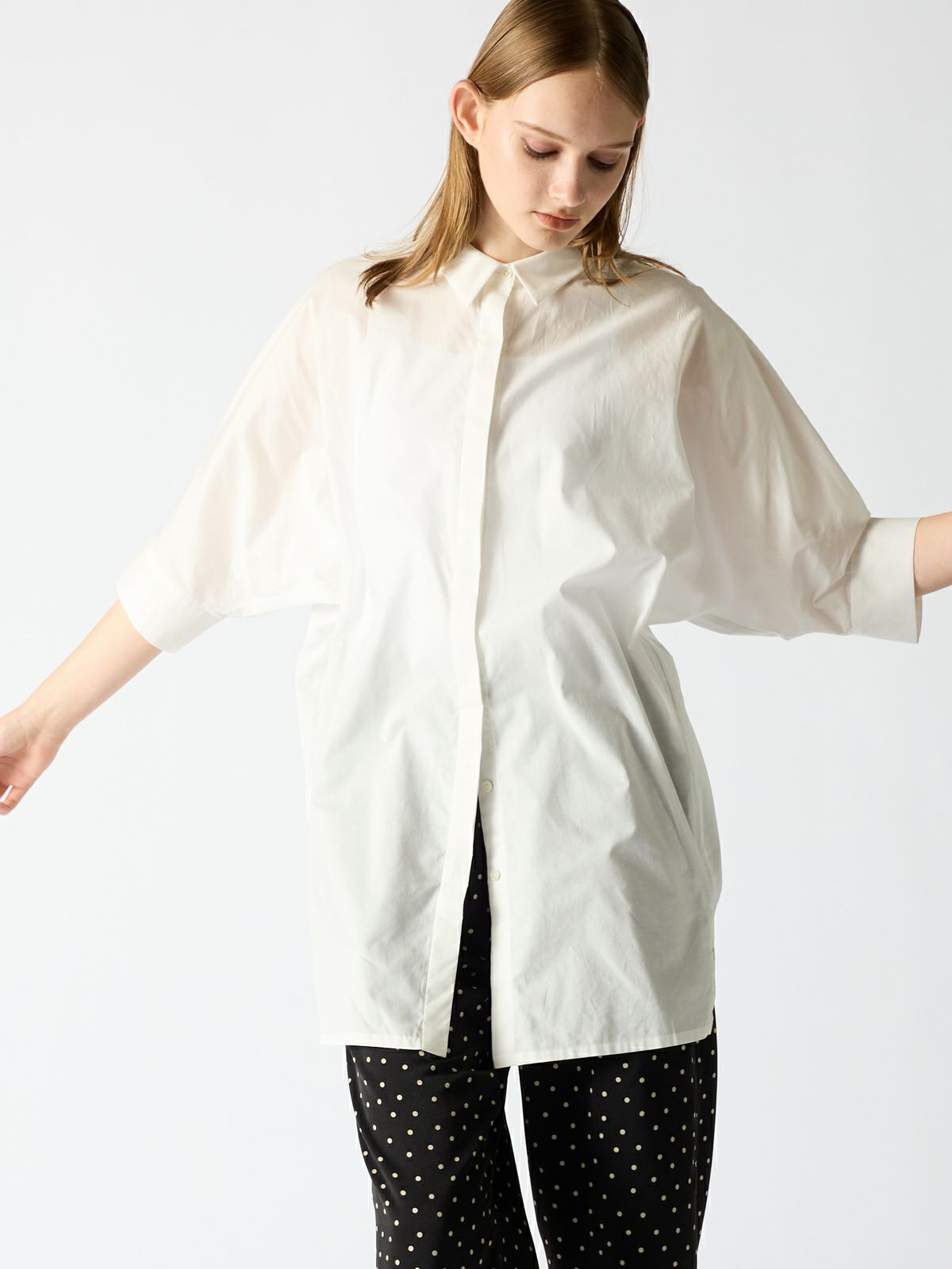 front fly dolman long shirt