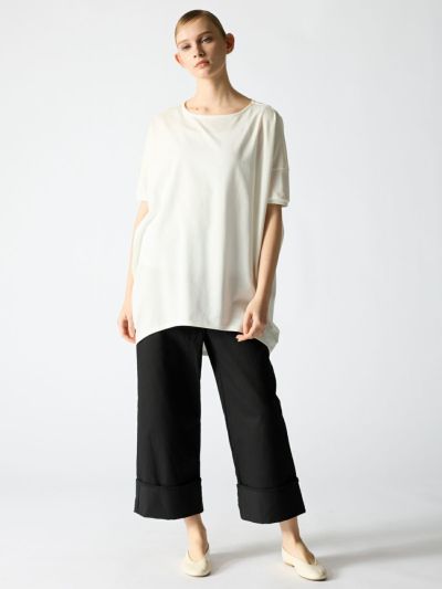 mizuiro ind ロールアップデザインパンツ