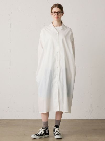 MidiUmi ワッシャーシャツワンピース
