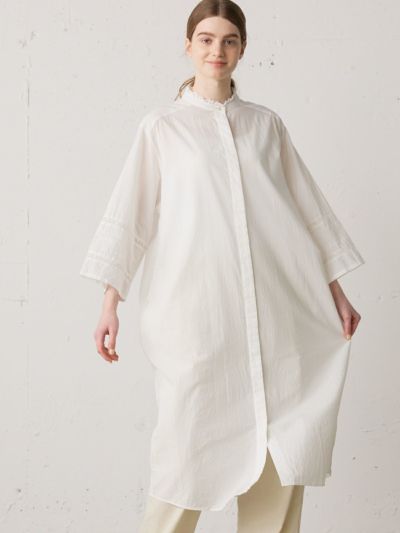 MidiUmi レースコンビシャツワンピース