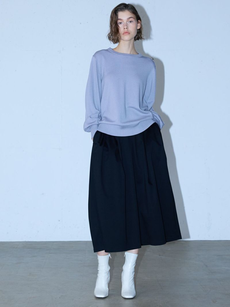 MIDIUMISOLID for Ladies タックボリュームスカート｜ MARcourt ONLINE