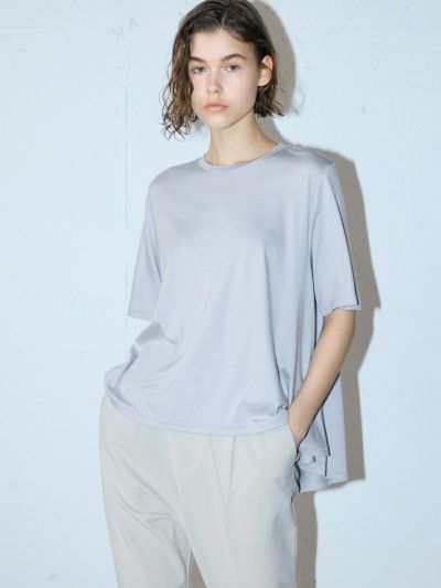 MIDIUMISOLID for Ladies クルーネックAラインプルオーバー