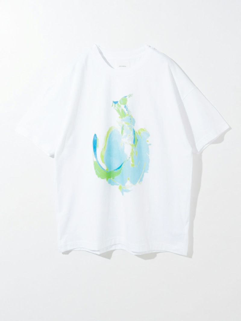 MIDIUMISOLID プリントTシャツ-