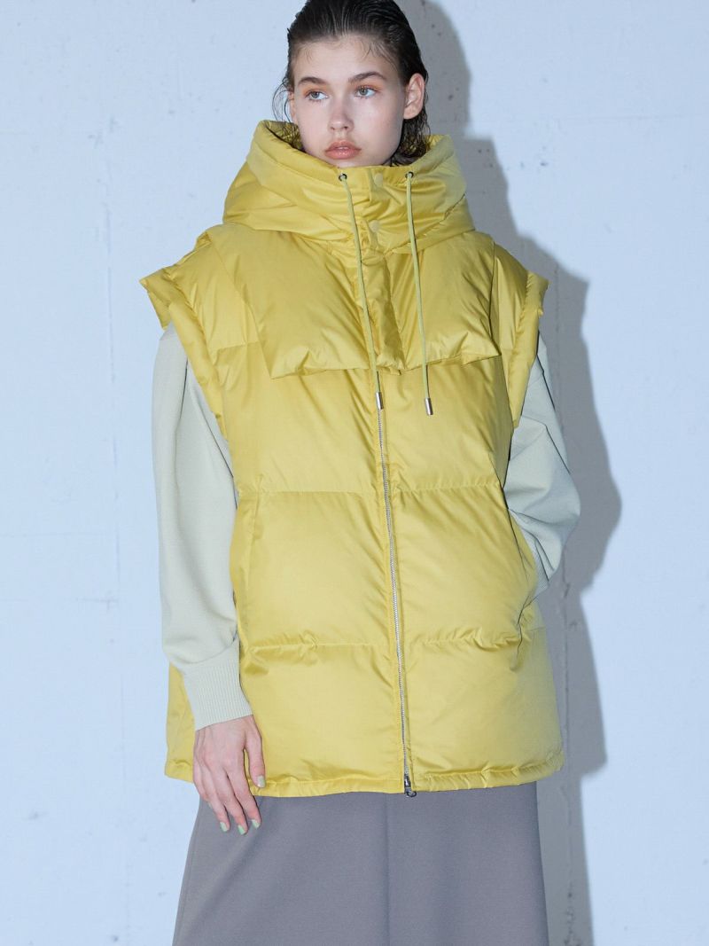 ミディウミソリッド　フードダウンベスト MIDIUMISOLID ダウンベスト｜ MARcourt ONLINE STORE - マーコート